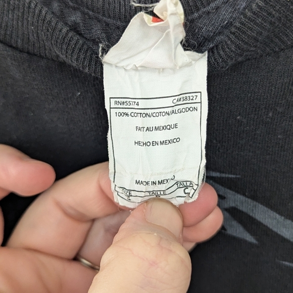 Y2K Metallica Snake Graphic T-shirt Black Metal Grunge - Picture 5 of 8